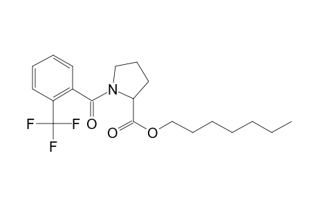 L-Proline, N-(2-trifluoromethylbenzoyl)-, heptyl ester