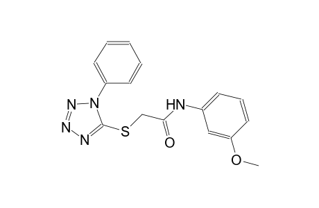 N-(3-methoxyphenyl)-2-[(1-phenyl-1H-tetraazol-5-yl)sulfanyl]acetamide