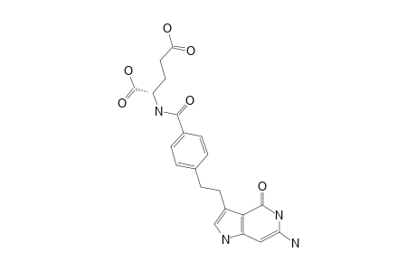 N-[4-[[2-(AMINO-4,7-DIHYDRO-4-OXO-3H-PYRROLO-[2,3-D]-PYRIMIDIN-5-YL)-ETHYL]-BENZOYL]-L-GLUTAMIC-ACID;LY231514