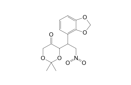 2,2-Dimethyl-4-[1-(4-benzo[d][1,3]dioxolyl)-2-nitroethyl]-1,3-dioxan-5-one
