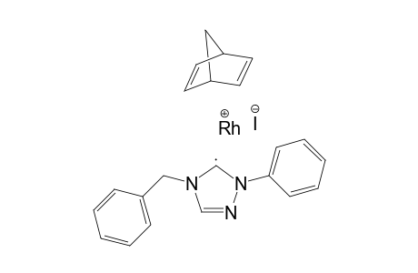 Iodo(eta-4-1,5-norbornadiene)(1-phenyl-4-benzyl-4,5-dihydro-1H-1,2,4-triazol-5-ylidene)rhodium(I)