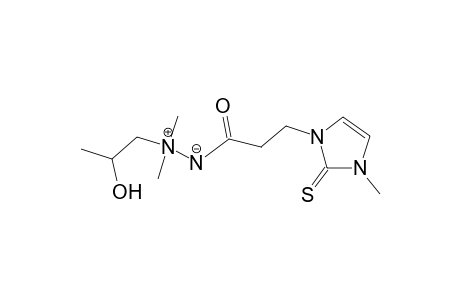 2-(2-hydroxypropyl)-2,2-dimethyl-1-[3-(3-methyl-2-thioxo-2,3-dihydro-1H-imidazol-1-yl)propanoyl]diazan-2-ium-1-ide