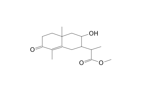 2-NAPHTHALENEACETIC ACID, 1,2,3,4,4A,5,6,7-OCTAHYDRO-3-HYDROXY-.ALPHA.,4A,8-TRIMETHYL-7-OXO-METHYL ESTER