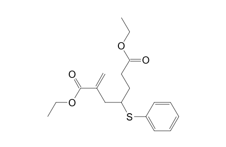 Ethyl 6-Carboethoxy-4-phenylthio-6-heptenoate