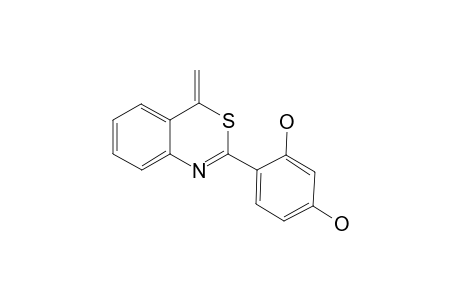 4-(4-Methylidene-4H-3,1-benzothiazin-2-yl)-benzene-1,3-diol