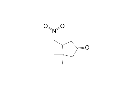 3,3-dimethyl-4-(nitromethyl)cyclopentan-1-one