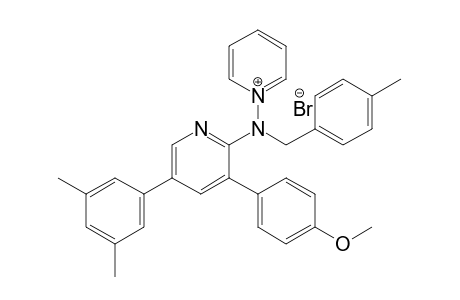 1-{N-[5-(3,5-Dimethylphenyl)-3-(4-methoxyphenyl)pyridin-2-yl]-N-[(4-methyl)benzyl]amino}pyridium Bromide