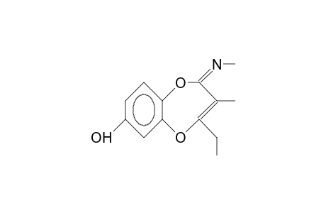 4-Ethyl-3-methyl-2-methylimino-2H-1,5-benzodioxepin-7-ol