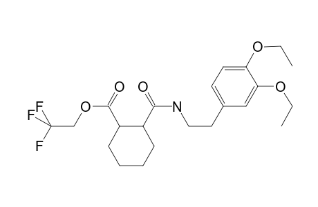 2,2,2-Trifluoroethyl 2-[2-(3,4-diethoxyphenyl)ethylcarbamoyl]cyclohexane-1-carboxylate