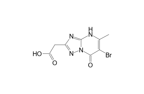 2-(6-bromanyl-5-methyl-7-oxidanylidene-1H-[1,2,4]triazolo[1,5-a]pyrimidin-2-yl)ethanoic acid