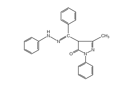 4-benzoyl-3-methyl-1-phenyl-2-pyrazolin-5-one, 4-phenylhydrazone