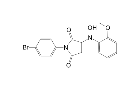 1-(4-bromophenyl)-3-(hydroxy-2-methoxyanilino)-2,5-pyrrolidinedione