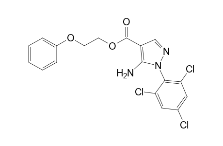 1H-Pyrazole-4-carboxylic acid, 5-amino-1-(2,4,6-trichlorophenyl)-, 2-phenoxyethyl ester