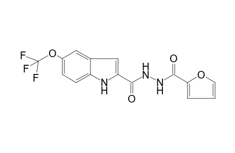 Indole-2-carbohydrazide, 5-trifluoromethoxy-N2-(2-furoyl)-