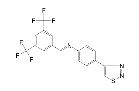 4-{p-{[3,5-bis(trifluoromethyl)benzylidene]amino]phenyl}-1,2,3-thiadiazole