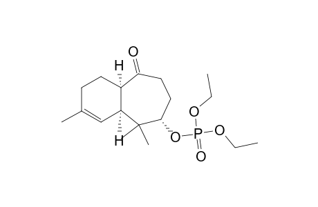 Phosphoric acid, diethyl 2,4a,5,6,7,8,9,9a-octahydro-3,5,5-trimethyl-9-oxo-1H-benzocyclohepten -6-yl ester, (4a.alpha.,6.alpha.,9a.alpha.)-(.+-.)-