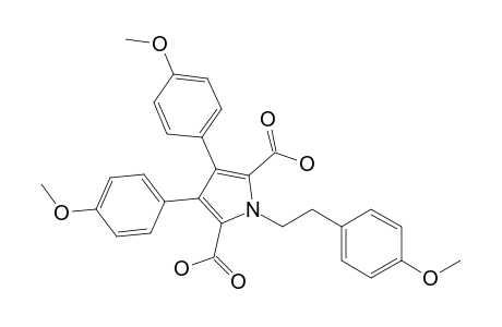 3,4-Bis(4-methoxyphenyl)-1-[2-(4-methoxyphenyl)ethyl]pyrrole-2,5-dicarboxylic acid