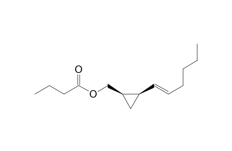 Butanoic acid, [2-(1-hexenyl)cyclopropyl]methyl ester, [1R-[1.alpha.,2.alpha.(E)]]-
