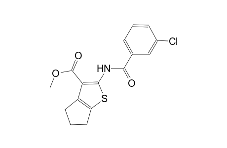 methyl 2-[(3-chlorobenzoyl)amino]-5,6-dihydro-4H-cyclopenta[b]thiophene-3-carboxylate