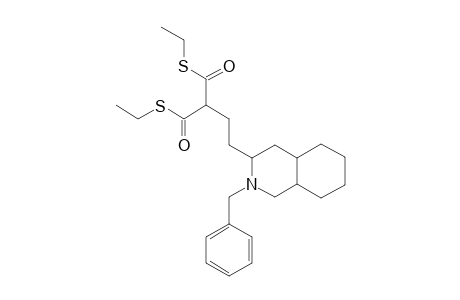 Isoquinoline, decahydro-2-benzyl-3-[3,3-bis(ethylthiocarbonyl)propyl]-