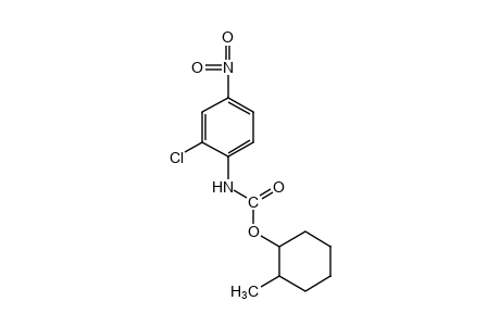 2-chloro-4-nitrocarbanilic acid, 2-methylcyclohexyl ester
