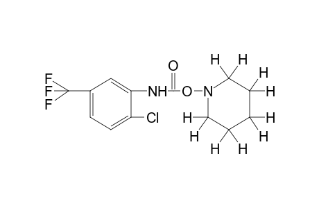 2-chloro-5-(trifluoromethyl)carbanilic acid, O-piperidino derivative