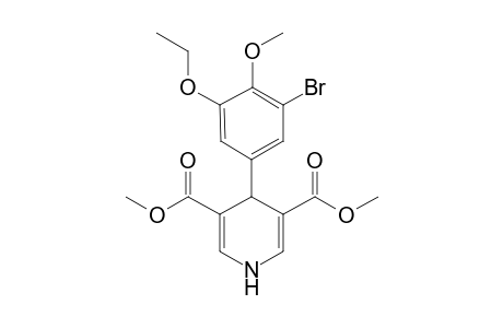 Dimethyl 4-(3-bromanyl-5-ethoxy-4-methoxy-phenyl)-1,4-dihydropyridine-3,5-dicarboxylate