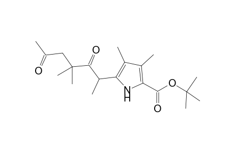 t-butyl 3,4-dimethylpyrrole-5-(1,3,3-trimethyl-2,5-dioxohexyl)-2-carboxylate