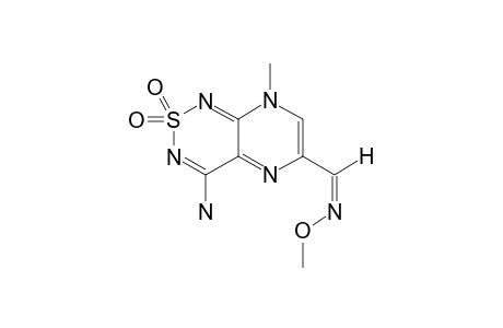 4-AMINO-8-METHYL-6-[(METHYLOXYIMINO)-METHYL]-PYRAZINO-[2,3-C]-1,2,6-THIADIAZINE-2,2-DIOXIDE;Z-ISOMER