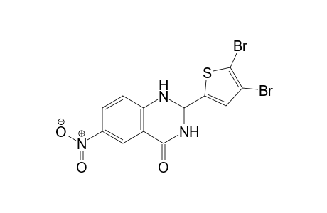 2-(4,5-dibromo-2-thienyl)-6-nitro-2,3-dihydroquinazolin-4(1H)-one