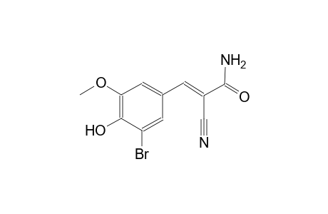 2-propenamide, 3-(3-bromo-4-hydroxy-5-methoxyphenyl)-2-cyano-, (2E)-