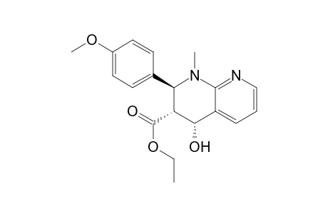 Ethyl (2S*,3R*,4R*)-4-Hydroxy-2-(4-methoxyphenyl)-1-methyl-1,2,3,4-tetrahydro-1,8-naphthyridine-3-carboxylate