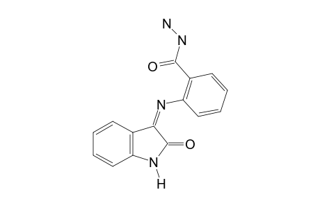 N-(2-oxo-3-indolinylidene)anthranilic acid, hydrazide