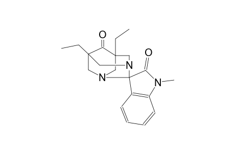 (5s,7s)-5,7-diethyl-1'-methyl-1,3-diazaspiro[adamantane-2,3'-indoline]-2',6-dione