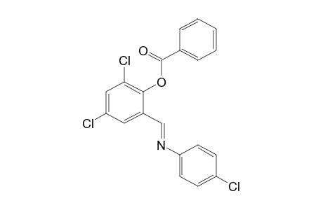 2-[N-(p-chlorophenyl)formimidoyl]-4,6-dichlorophenol, benzoate