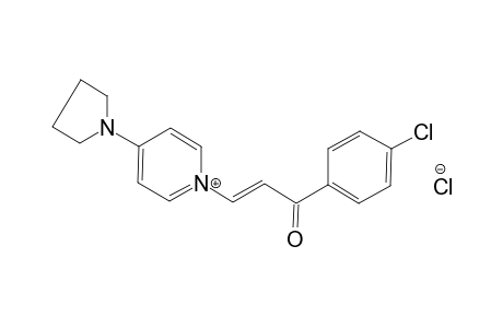 1-[3-(4-chloro-phenyl)-3-oxo-propenyl]-4-pyrrolidin-1-yl-pyridinium chloride