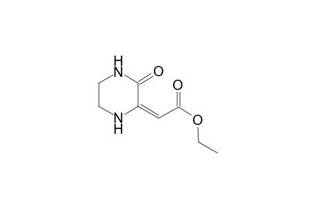 ethyl (2E)-(3-oxo-2-piperazinylidene)ethanoate