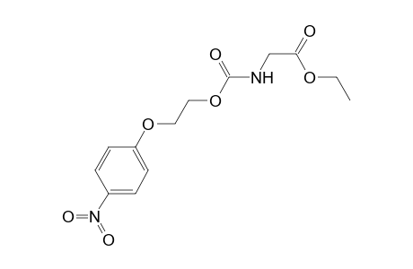 Acetic acid, 2-[[[2-(4-nitrophenoxy)ethoxy]carbonyl]amino]-, ethyl ester