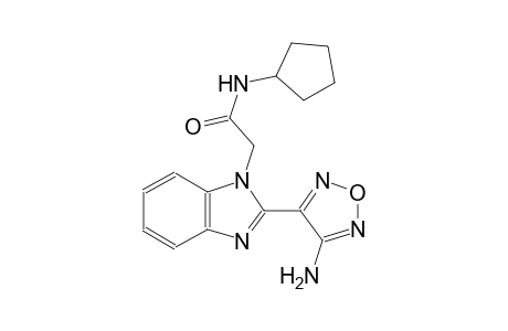 2-[2-(4-amino-1,2,5-oxadiazol-3-yl)-1H-benzimidazol-1-yl]-N-cyclopentylacetamide