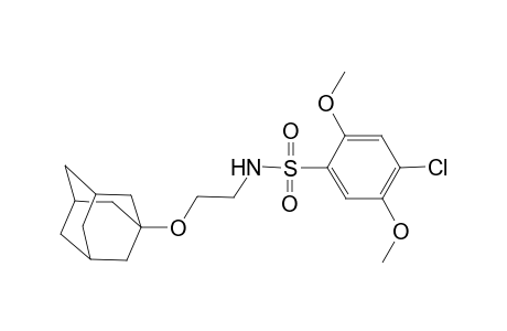 N-[2-(1-adamantyloxy)ethyl]-4-chloro-2,5-dimethoxybenzenesulfonamide