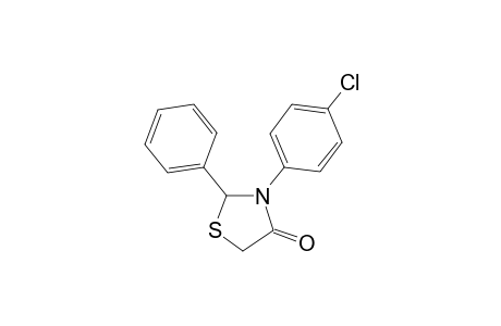 3-(p-chlorophenyl)-2-phenyl-4-thiazolidinone