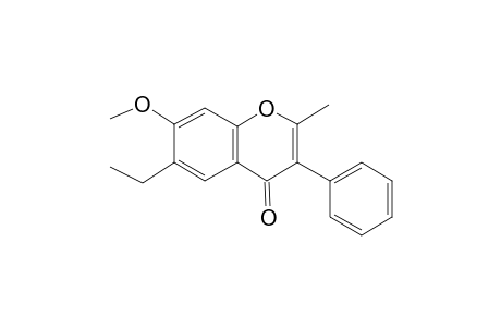 Chroman-4-one, 2,3-dehydro-6-ethyl-7-methoxy-2-methyl-3-phenyl-