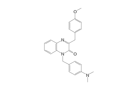 1-[p-(dimethylamino)benzyl]-3-(p-methoxybenzyl)-2(1H)-quinoxalinone