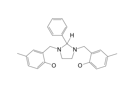 2-[[3-(2-Hydroxy-5-methyl-benzyl)-2-phenyl-imidazolidin-1-yl]methyl]-4-methyl-phenol