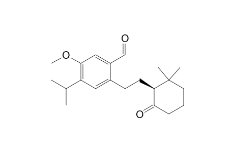 Benzaldehyde, 2-[2-(2,2-dimethyl-6-oxocyclohexyl)ethyl]-5-methoxy-4-(1-methylethyl)-, (S)-