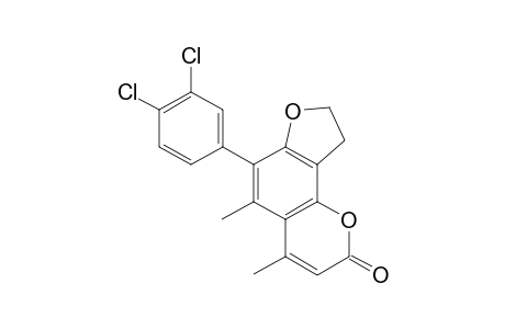 6-(3,4-Dichlorophenyl)-4,5-dimethyl-8,9-dihydrofuro[2,3-h]chromen-2-one