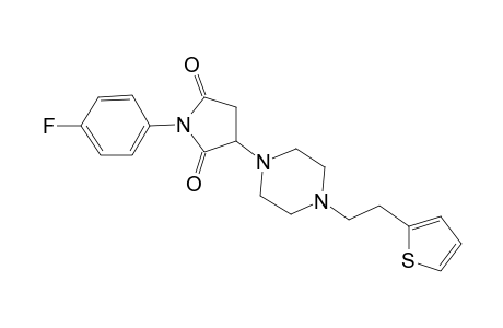 1H-Pyrrole-2,5-dione, 1-(4-fluorophenyl)dihydro-3-[4-[2-(2-thienyl)ethyl]-1-piperazinyl]-