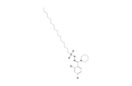 1-hexadecanesulfonic acid, (4-amino-2-chloro-alpha-piperidinobenzylidene)hydrazide