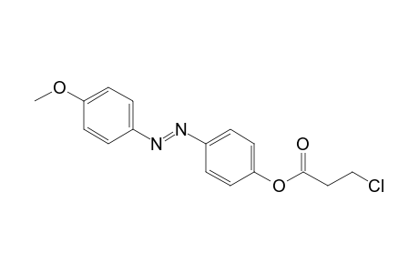 p-[(p-Methoxyphenyl)azo]phenol, 3-chloropropionate