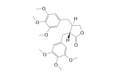 (3R,4R)-3,4-bis(3,4,5-trimethoxybenzyl)tetrahydrofuran-2-one